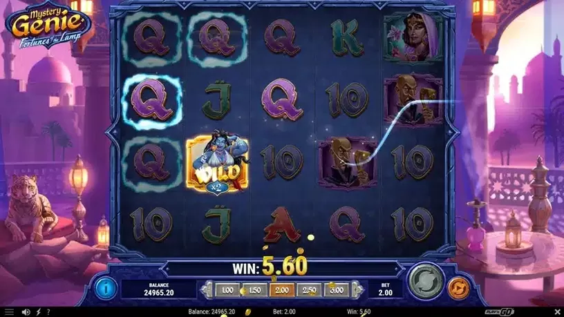 Mystery Genie Fortunes of the Lamp slot screenshot 4