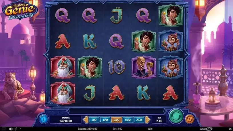 Mystery Genie Fortunes of the Lamp slot screenshot 1