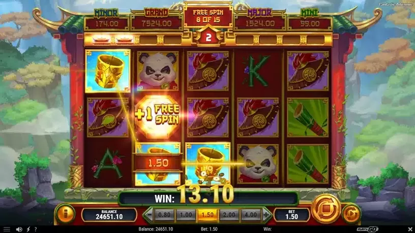 Pandastic Adventure slot screenshot 7