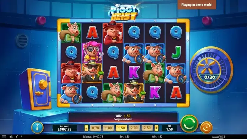 Piggy Heist slot screenshot 2