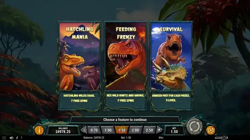 Raging Rex 3 slot screenshot 3