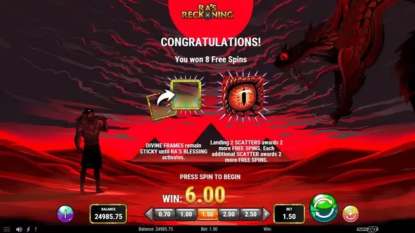Ra’s Reckoning slot screenshot 3