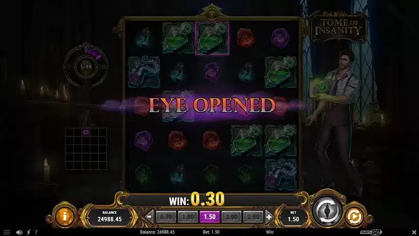 Rich Wilde and the Tome of Insanity slot screenshot 2