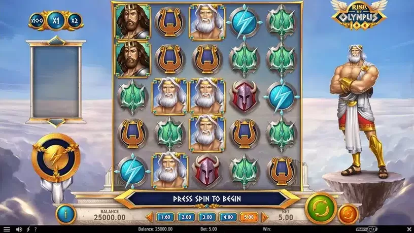 Rise of Olympus 100 slot screenshot 1