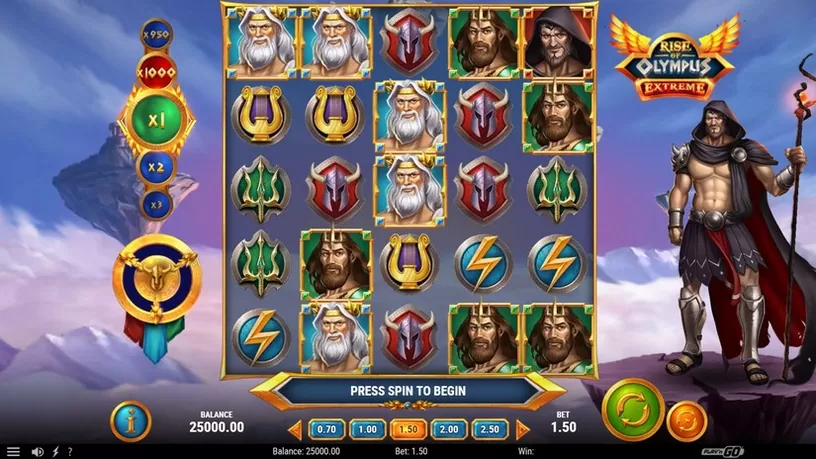 Rise of Olympus Extreme slot screenshot 1