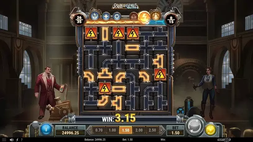 Spark of Genius slot screenshot 5