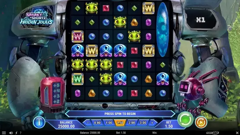 Sparky and Shortz Hidden Joules slot screenshot 1