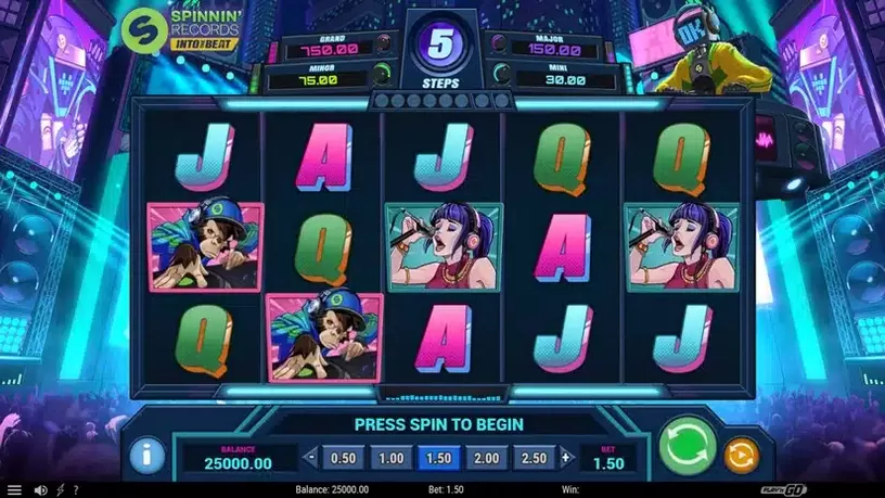 Spinnin’ Records Into the Beat slot screenshot 1