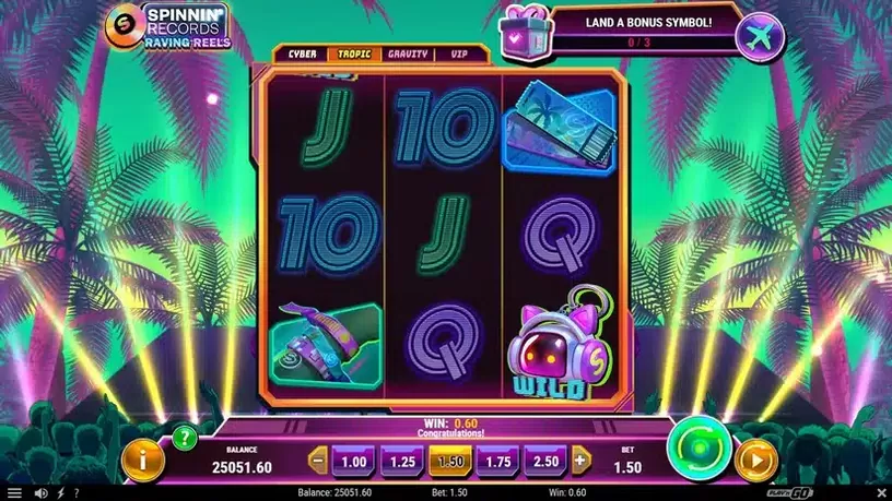 Spinnin’ Records Raving Reels slot screenshot 7