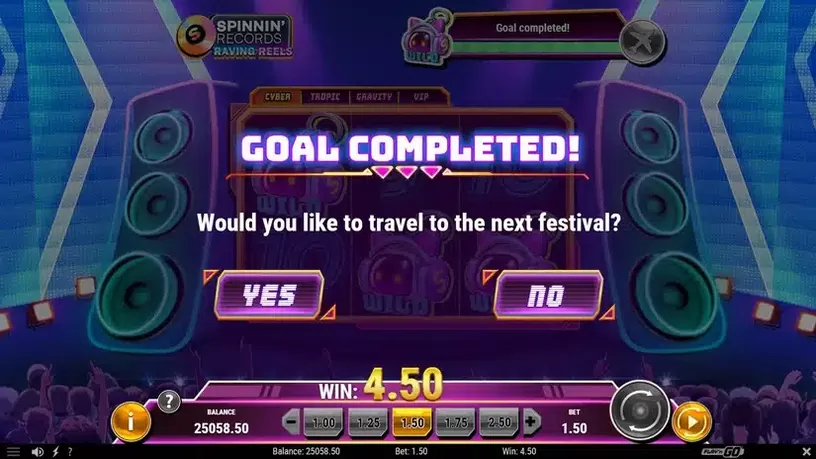 Spinnin’ Records Raving Reels slot screenshot 3