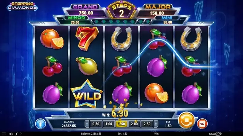 Stepping Diamonds slot screenshot 4