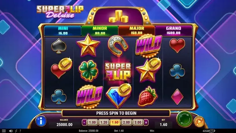 Super Flip Deluxe slot screenshot 1