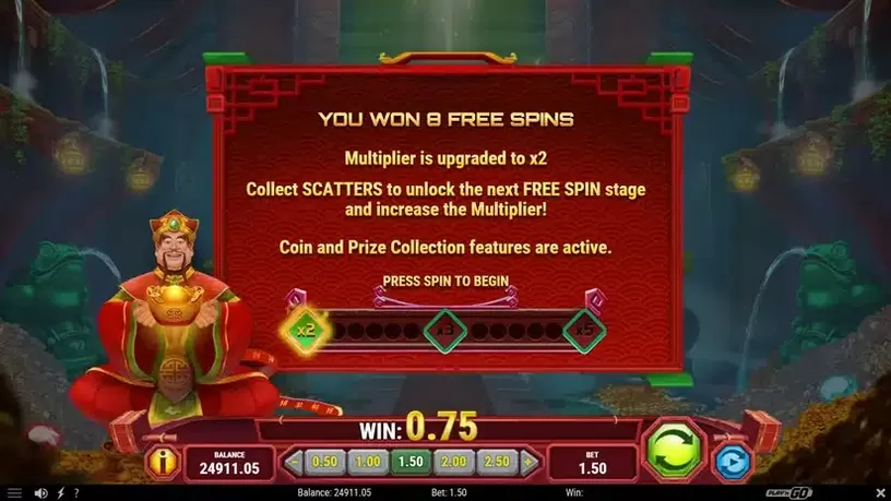 Temple of Prosperity slot screenshot 4