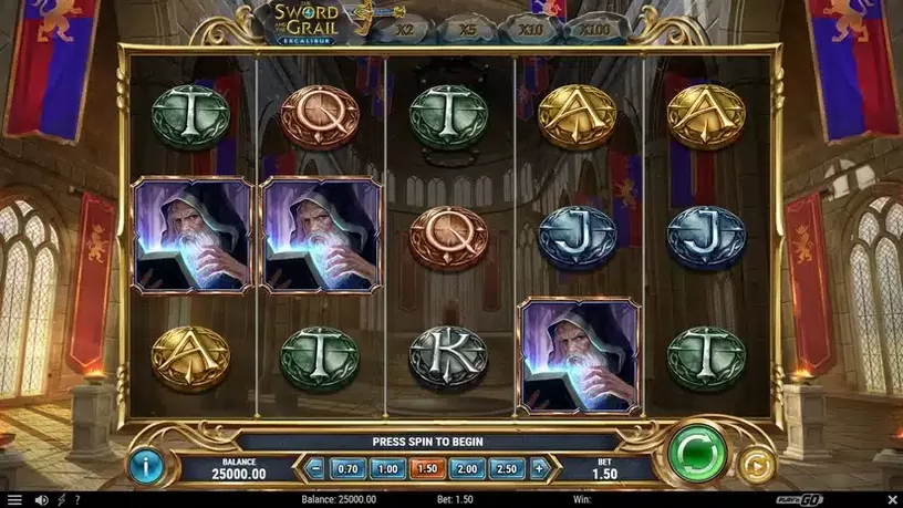The Sword and the Grail Excalibur slot screenshot 1
