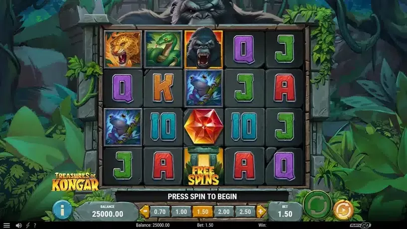 Treasures of Kongar slot screenshot 1