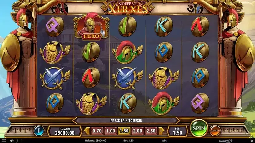 Undefeated Xerxes slot screenshot 1