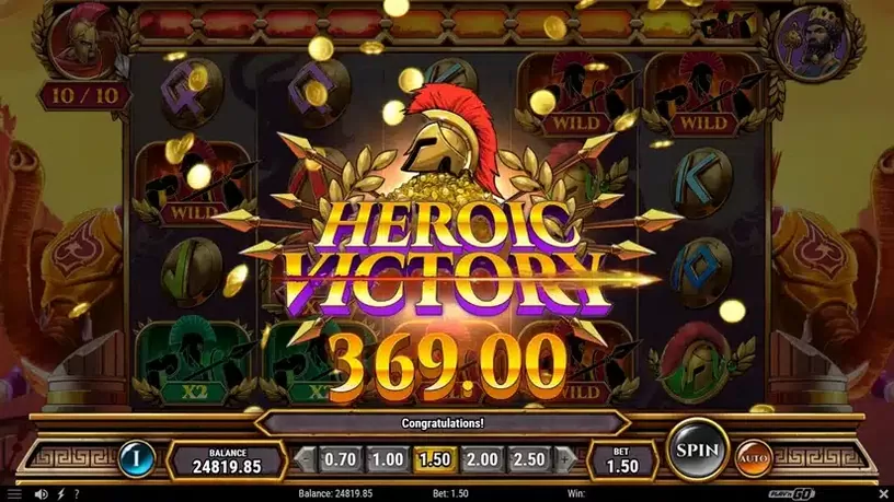 Undefeated Xerxes slot screenshot 7