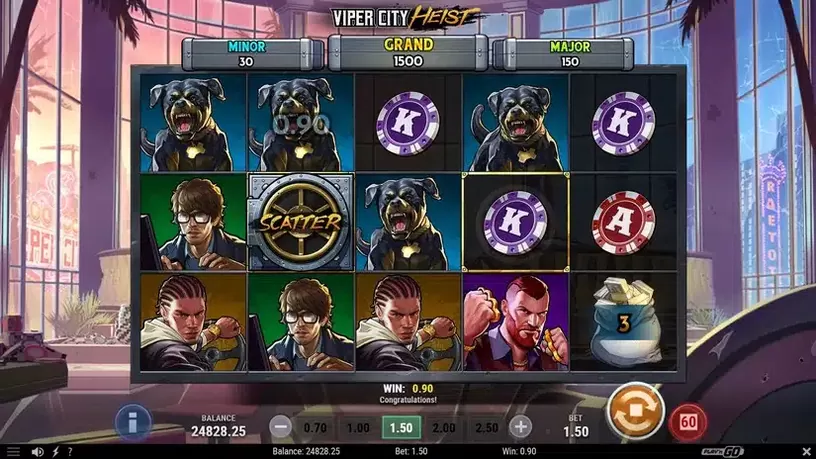 Viper City Heist slot screenshot 4