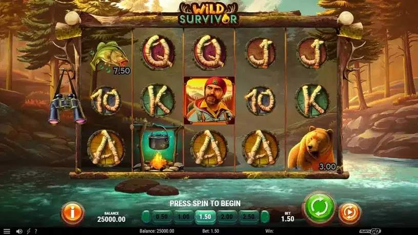 Wild Survivor slot screenshot 1