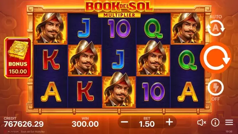 Book del Sol: Multiplier slot screenshot 1