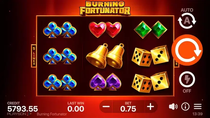 Burning Fortunator slot screenshot 1