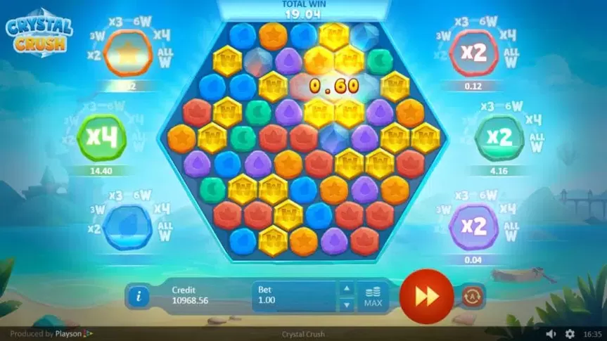 Crystal Crush slot screenshot 3
