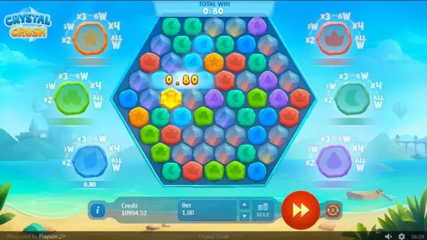 Crystal Crush slot screenshot 2
