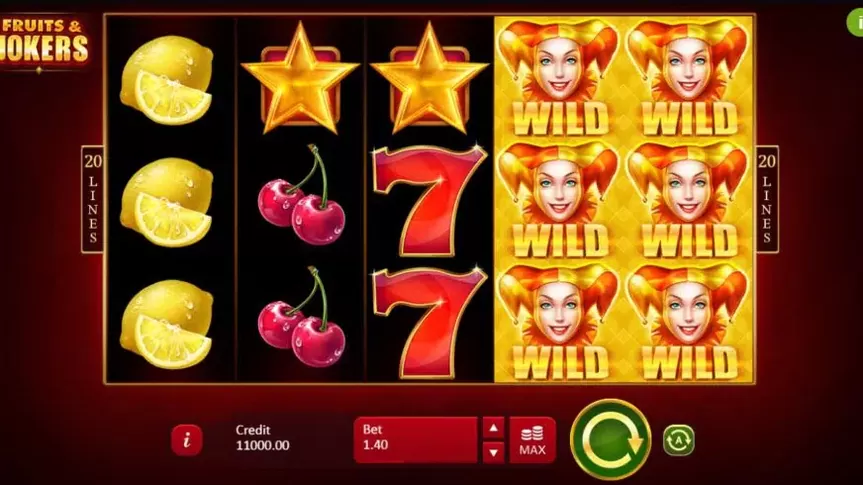 Fruits and Jokers: 40 lines slot screenshot 1
