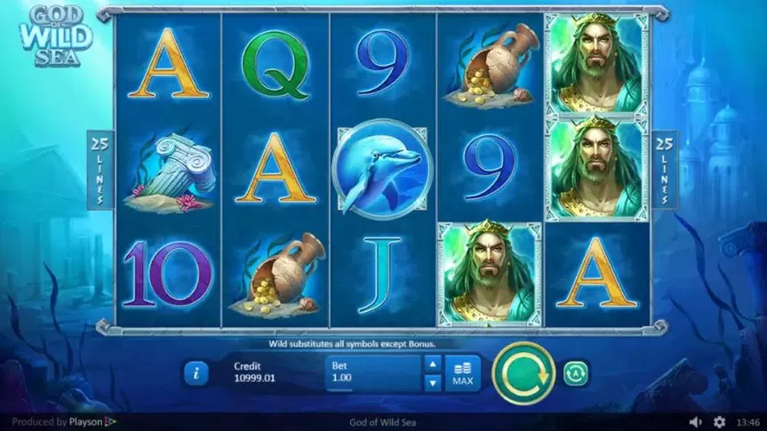 God of Wild Sea slot screenshot 1