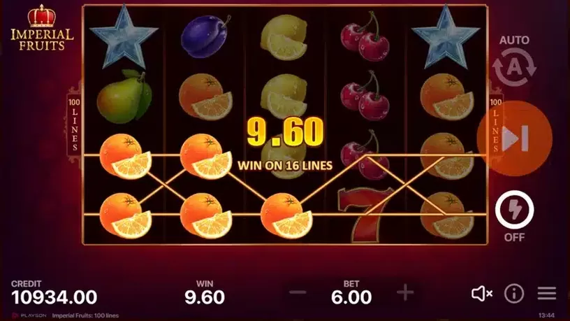 Imperial Fruits: 100 lines slot screenshot 3