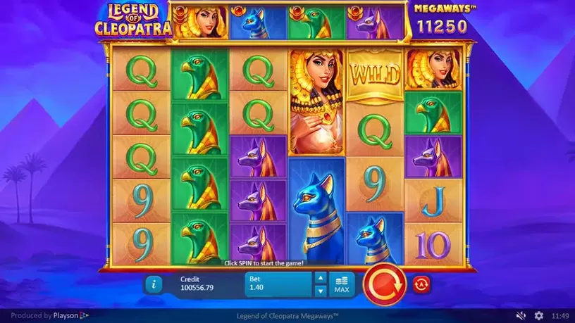 Legend of Cleopatra Megaways slot screenshot 1