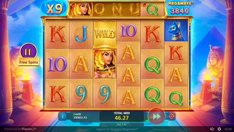 Legend of Cleopatra Megaways slot screenshot 6