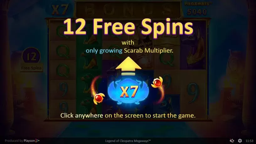 Legend of Cleopatra Megaways slot screenshot 5