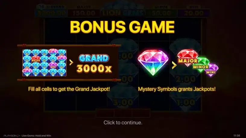 Lion Gems: Hold and Win slot screenshot 5