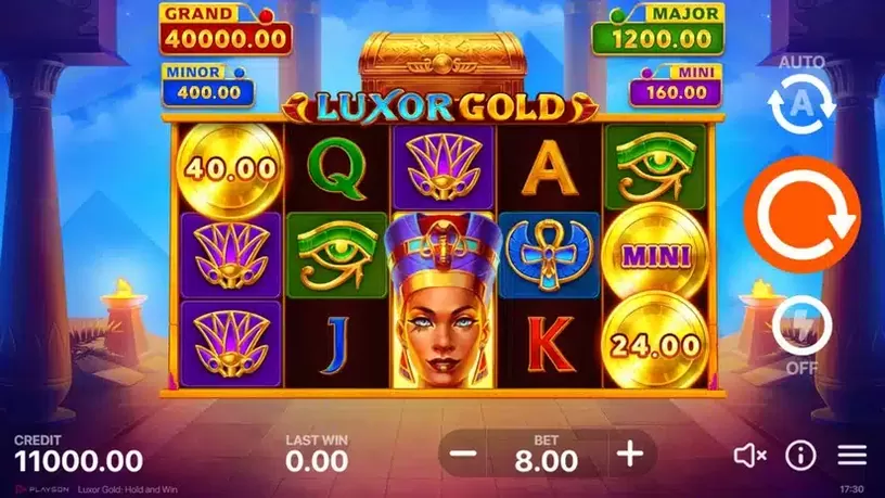 Luxor Gold: Hold and Win slot screenshot 1