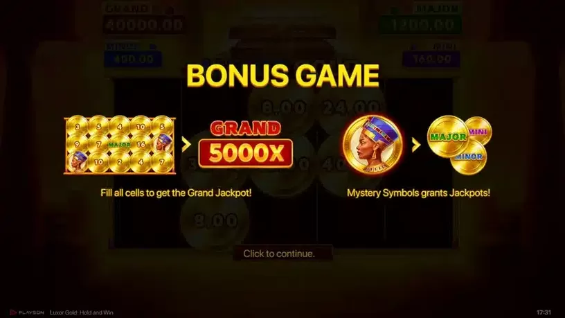 Luxor Gold: Hold and Win slot screenshot 7