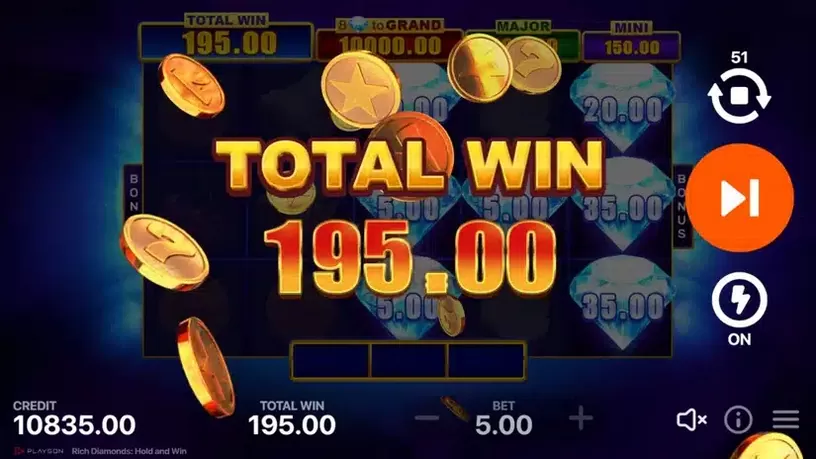 Rich Diamonds: Hold and Win slot screenshot 6