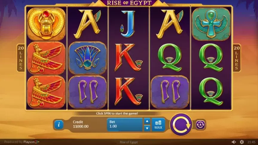 Rise of Egypt slot screenshot 1