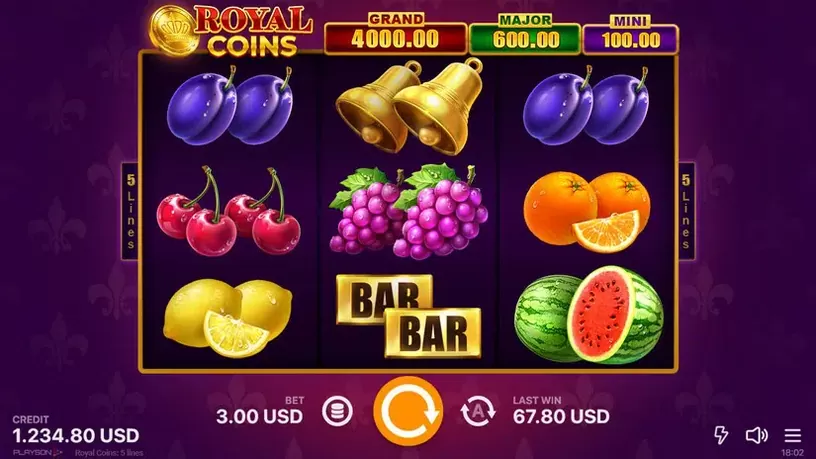 Royal Coins Hold and Win slot screenshot 4