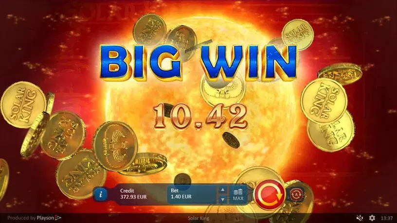 Solar King slot screenshot 1