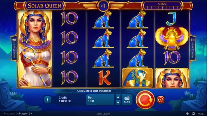 Solar Queen slot screenshot 1