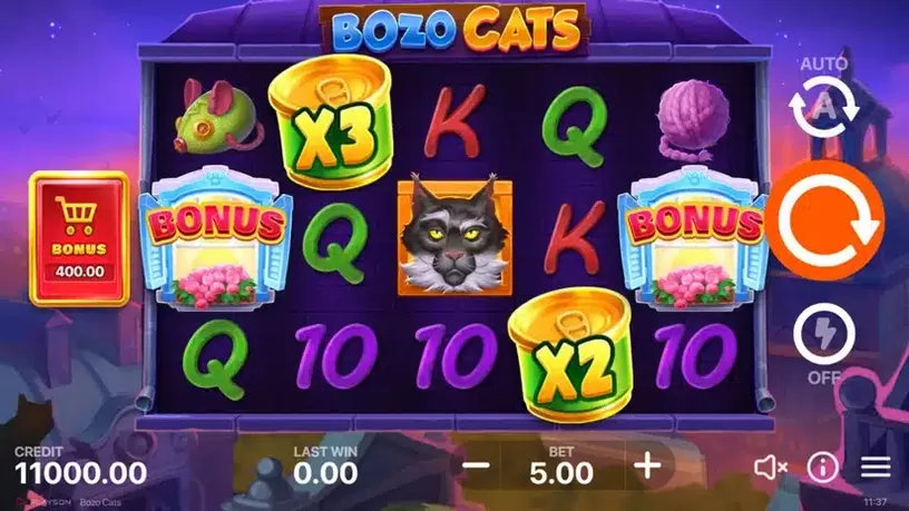 Bozo Cats slot screenshot 1