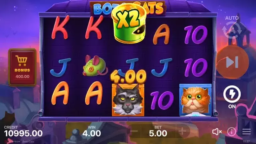 Bozo Cats slot screenshot 2