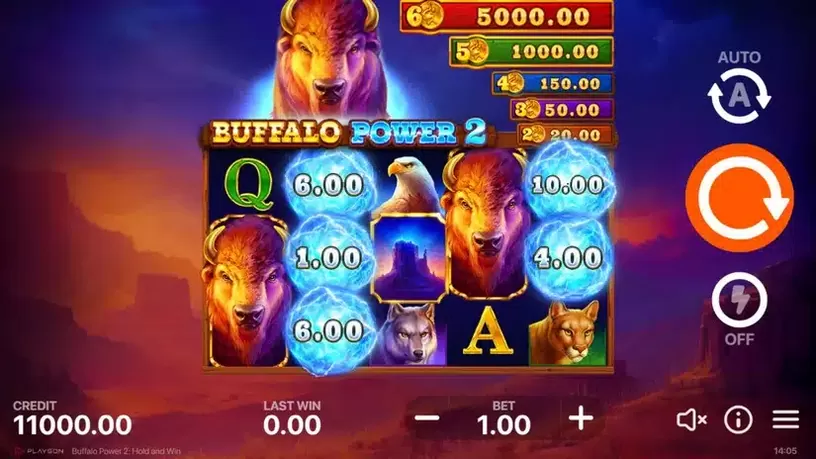 Buffalo Power 2: Hold and Win slot screenshot 1
