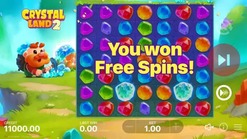 Crystal Land 2 slot screenshot 2