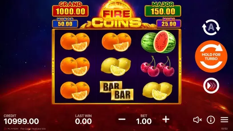 Fire Coins: Hold and Win slot screenshot 1