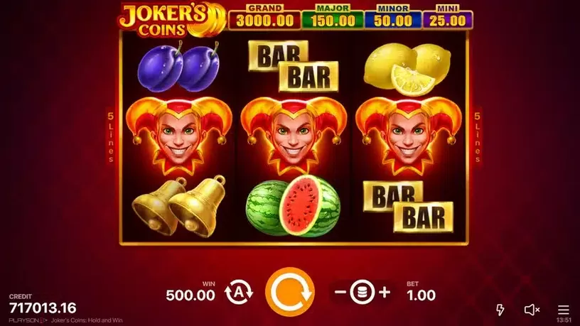 Joker’s Coins: Hold and Win slot screenshot 1