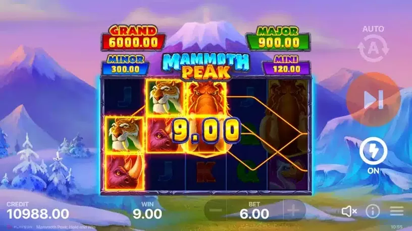 Mammoth Peak: Hold and Win slot screenshot 2