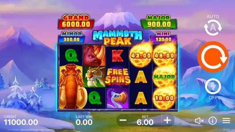 Mammoth Peak: Hold and Win slot screenshot 1
