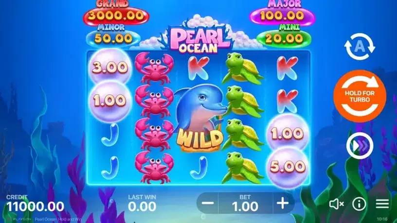 Pearl Ocean: Hold and Win slot screenshot 1